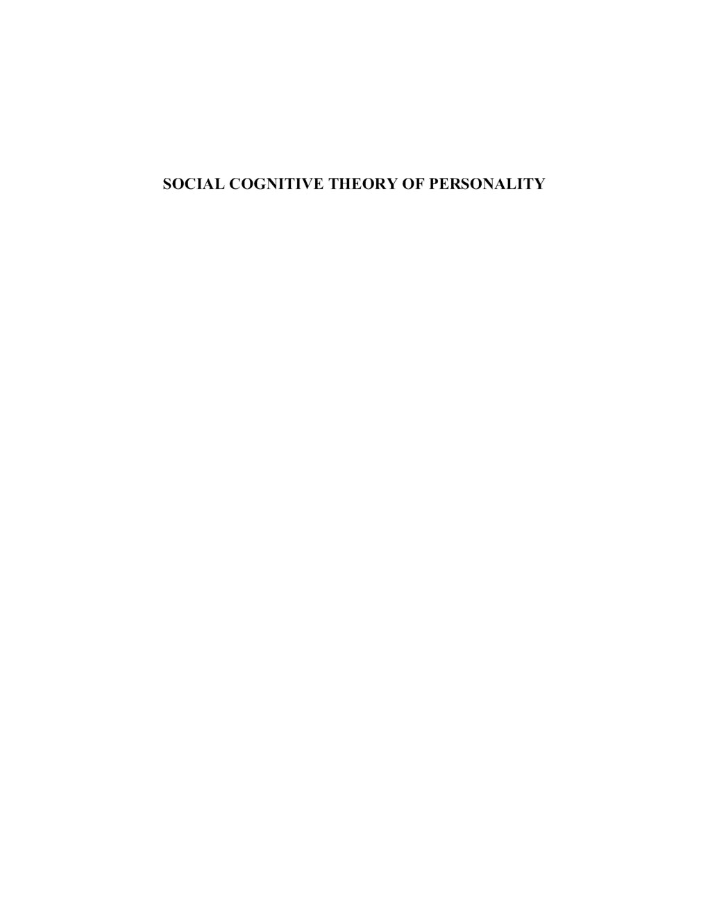 UGC NET Social Cognitive Theory Of Personality Study Material For Psychology - Page 2