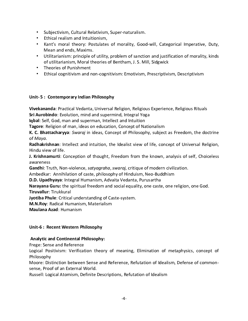 UGC NET Philosophy Syllabus 2019 - Page 5