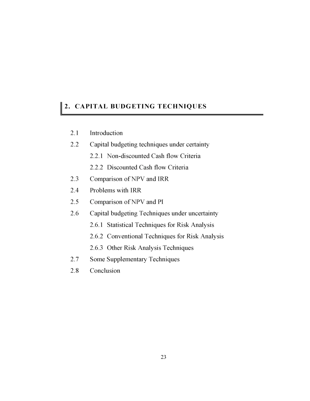 UGC NET Capital Budgeting Techniques Study Material For Management - Page 2