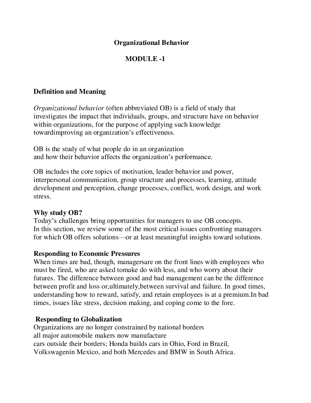 UGC NET Organizational Behavior Study Material For Management - Page 3