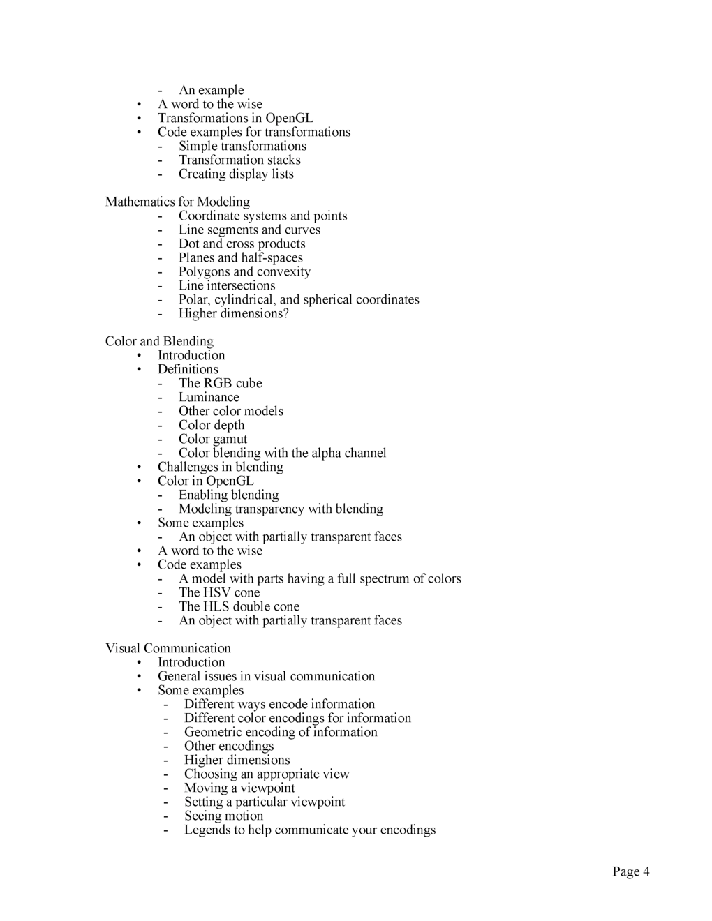 UGC NET Computer Graphics Programming Course Study Material For Computer Science - Page 4