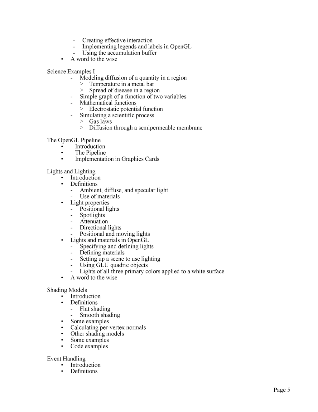 UGC NET Computer Graphics Programming Course Study Material For Computer Science - Page 5
