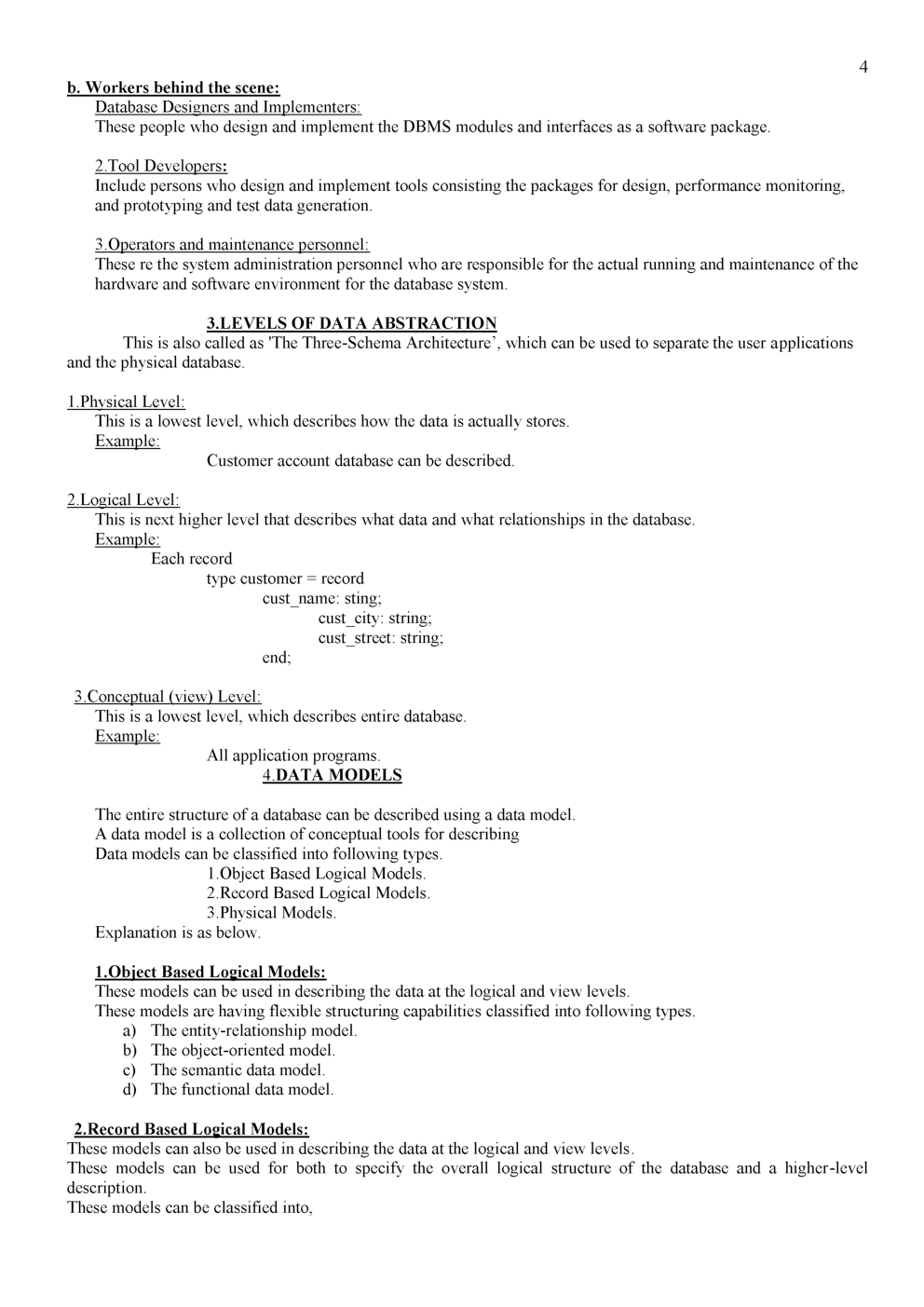UGC NET Data Base Management Systems Study Material For Computer Science - Page 5