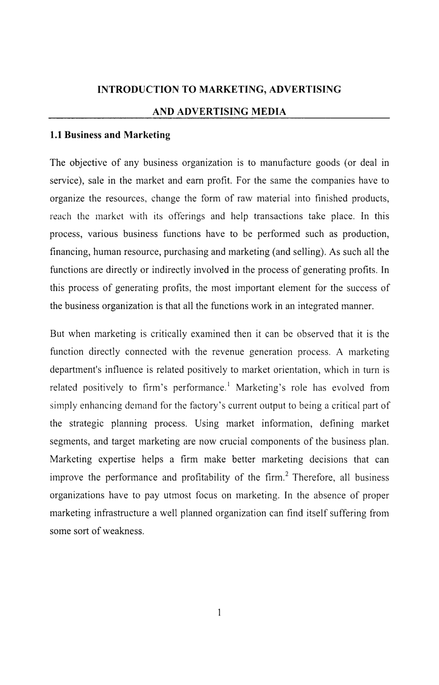 UGC NET Introduction To  Marketing Advertising And  Advertising Media  Study Material For Mass Communication And Journalism - Page 3