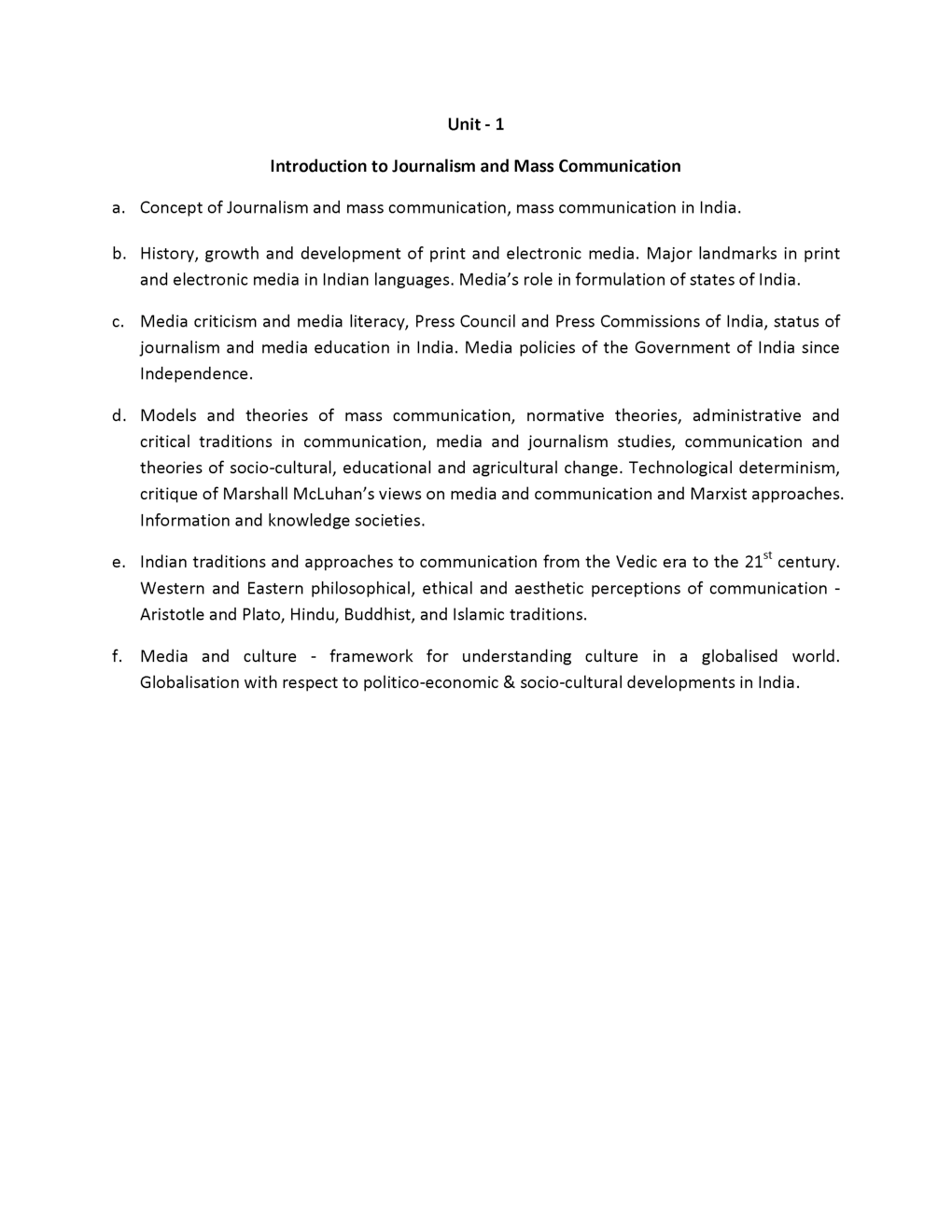 UGC NET Mass Communication And Journalism Syllabus 2019 - Page 3