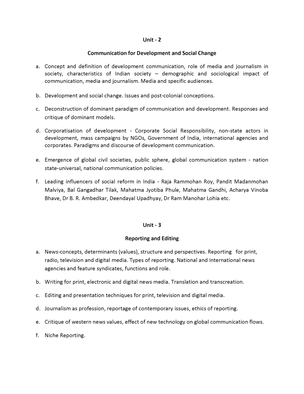 UGC NET Mass Communication And Journalism Syllabus 2019 - Page 4