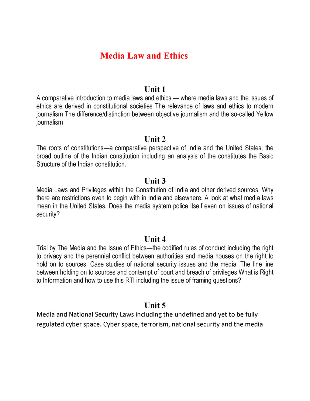 UGC NET Media Laws And Ethics Study Material For Mass Communication And Journalism - Page 2