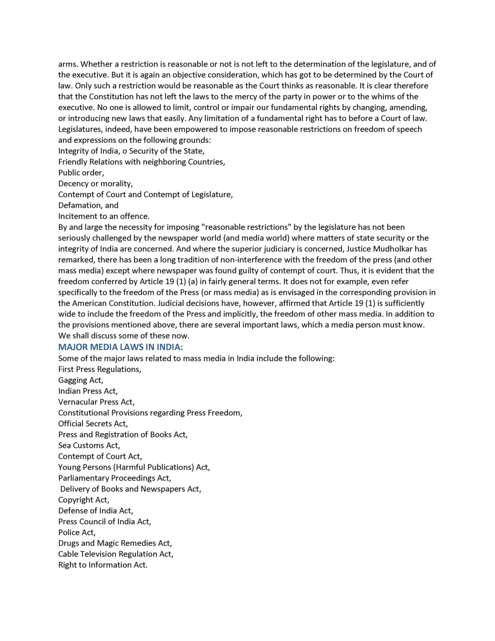 UGC NET Media Laws And Ethics Study Material For Mass Communication And Journalism - Page 4