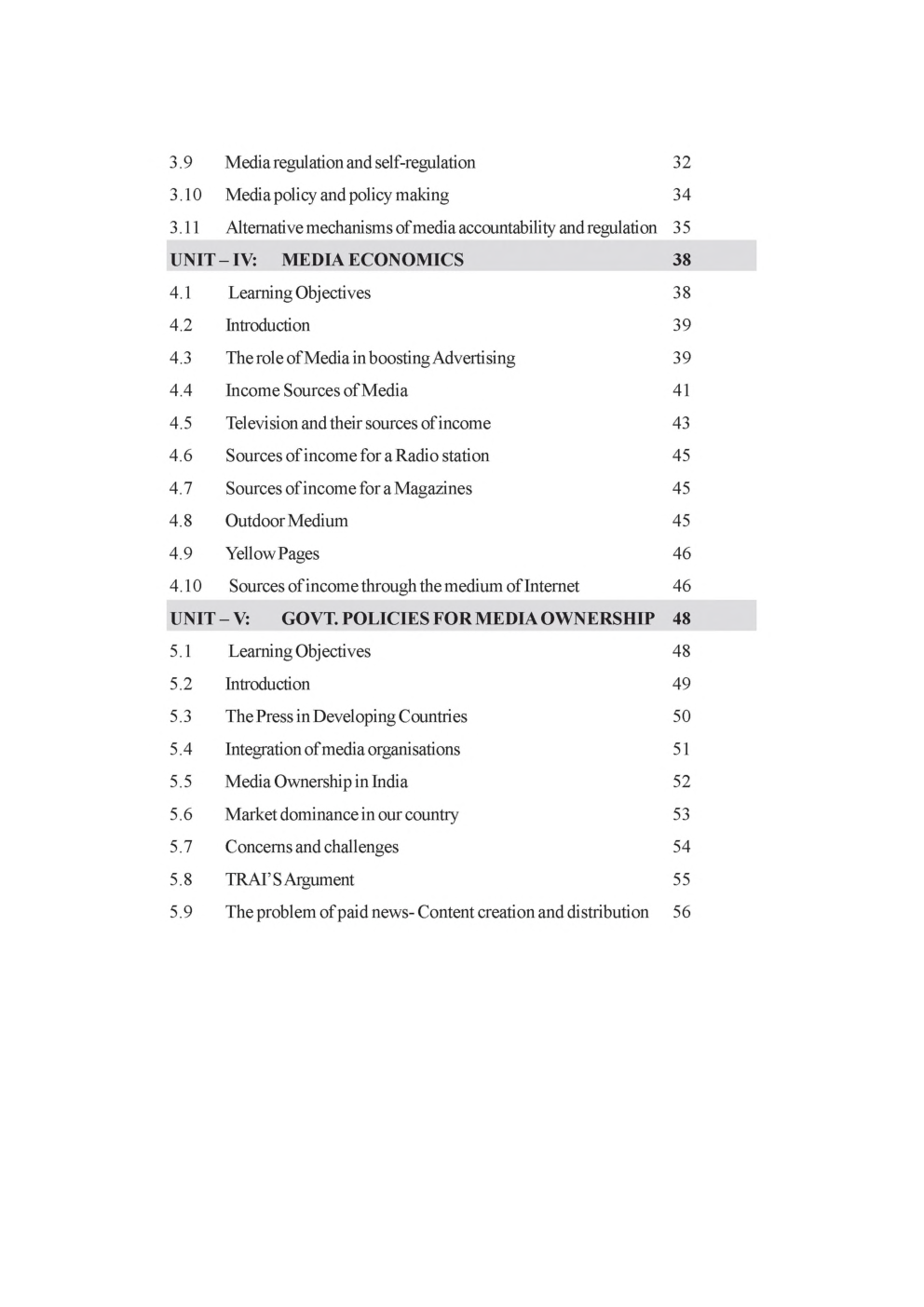 UGC NET Media Management Study Material For Mass Communication And Journalism - Page 4