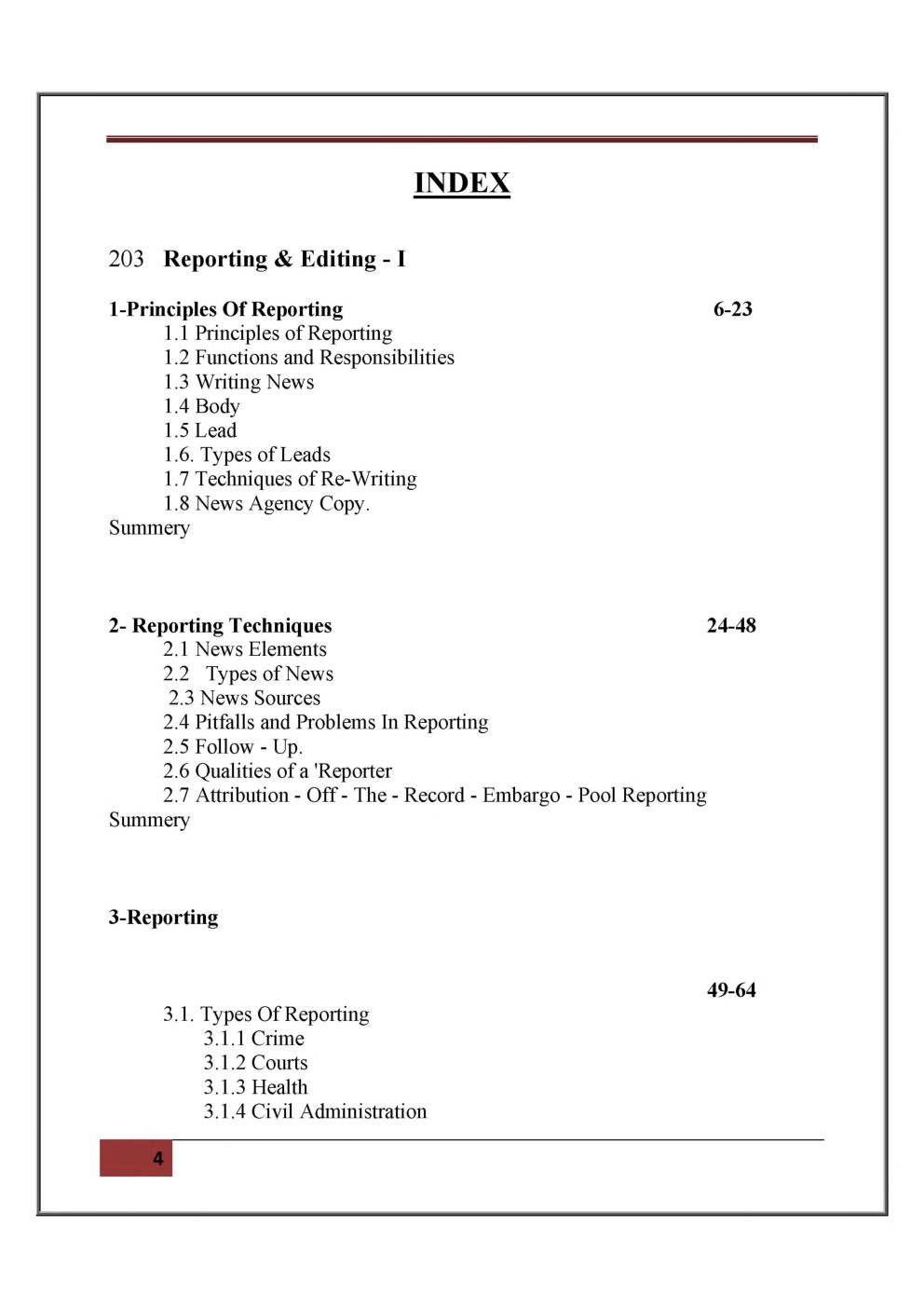 UGC NET Reporting And Editing Study Material For Mass Communication And Journalism - Page 4