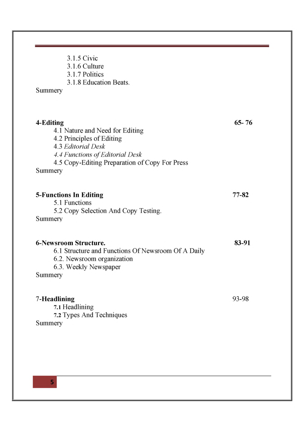 UGC NET Reporting And Editing Study Material For Mass Communication And Journalism - Page 5