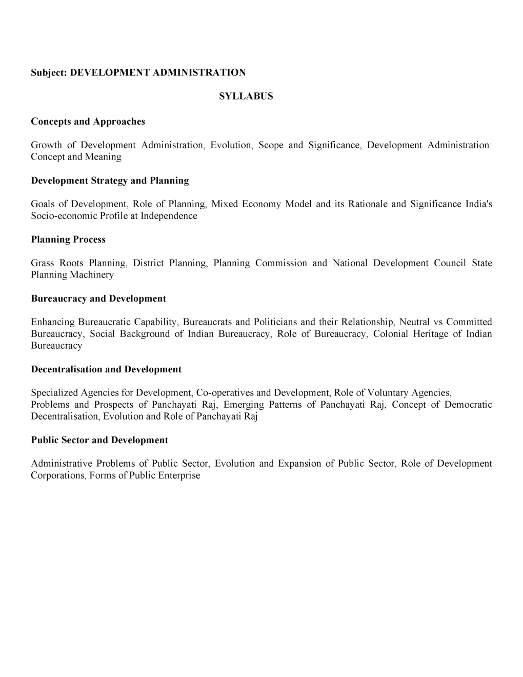 UGC NET Development Administration Study Material For Public Adminstration - Page 2