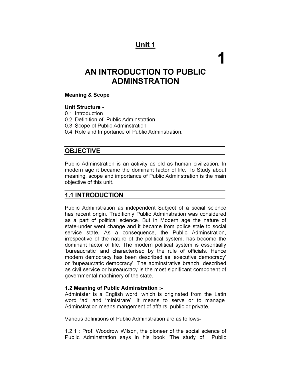 UGC NET Introduction To Public Administration Study Material For Public Adminstration - Page 2