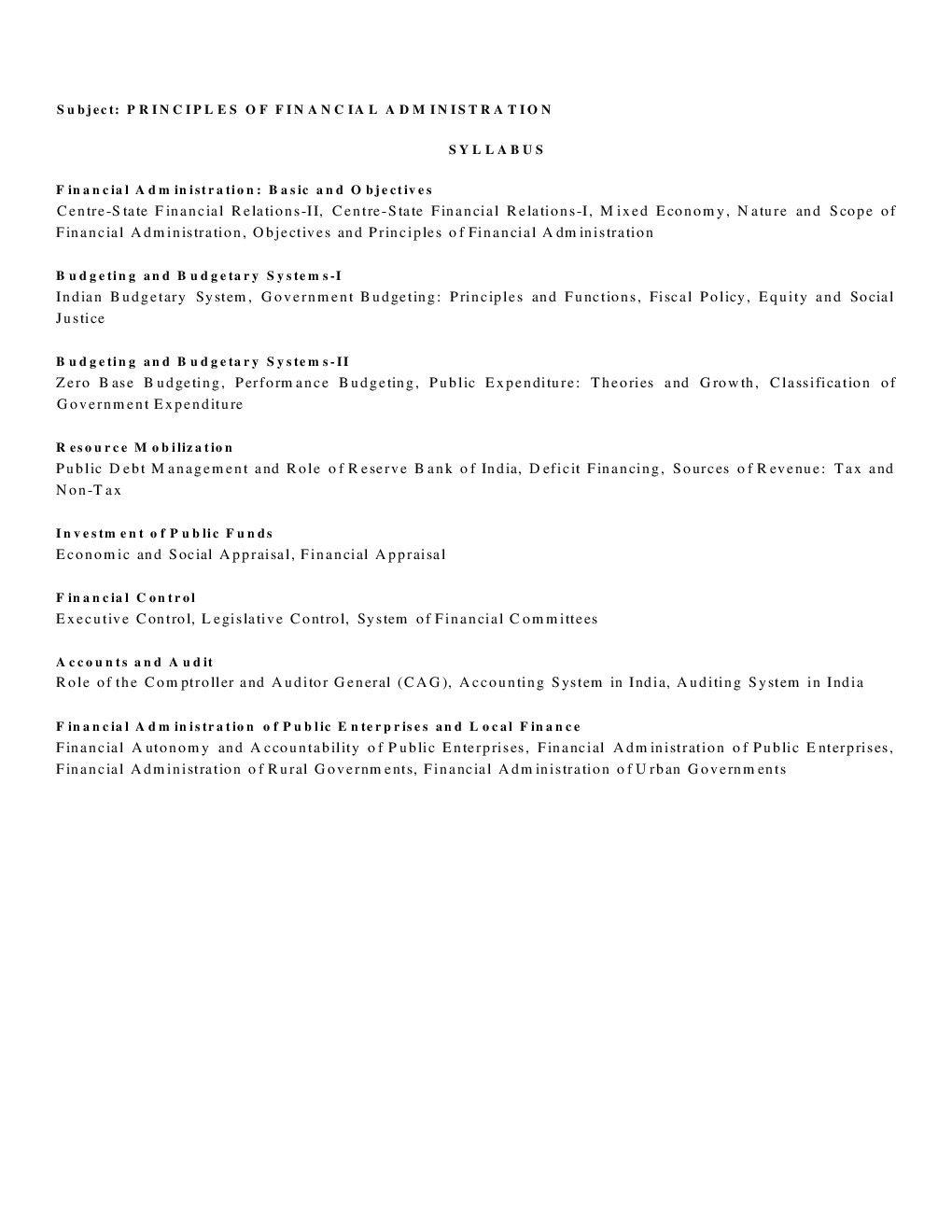 UGC NET Principles Of Financial Administration Study Material For Public Adminstration - Page 2