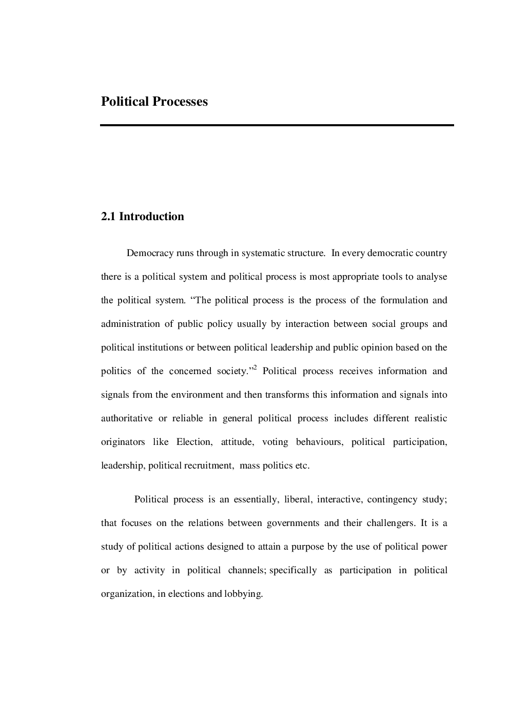 UGC NET Political Processes Study Material For Sociology - Page 2