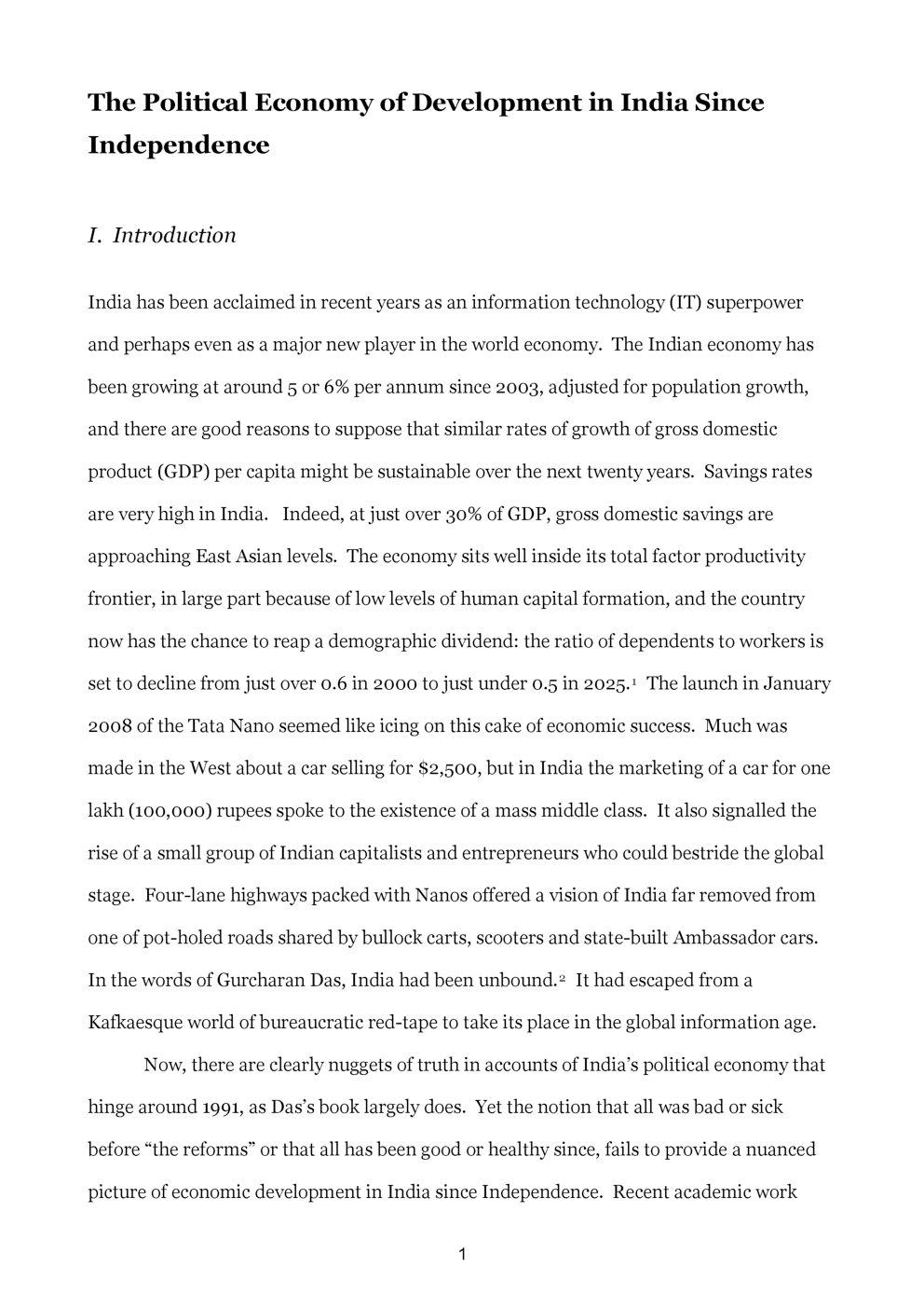 UGC NET The Political Economy Of Development In India Since Independence Study Material For Sociology - Page 2