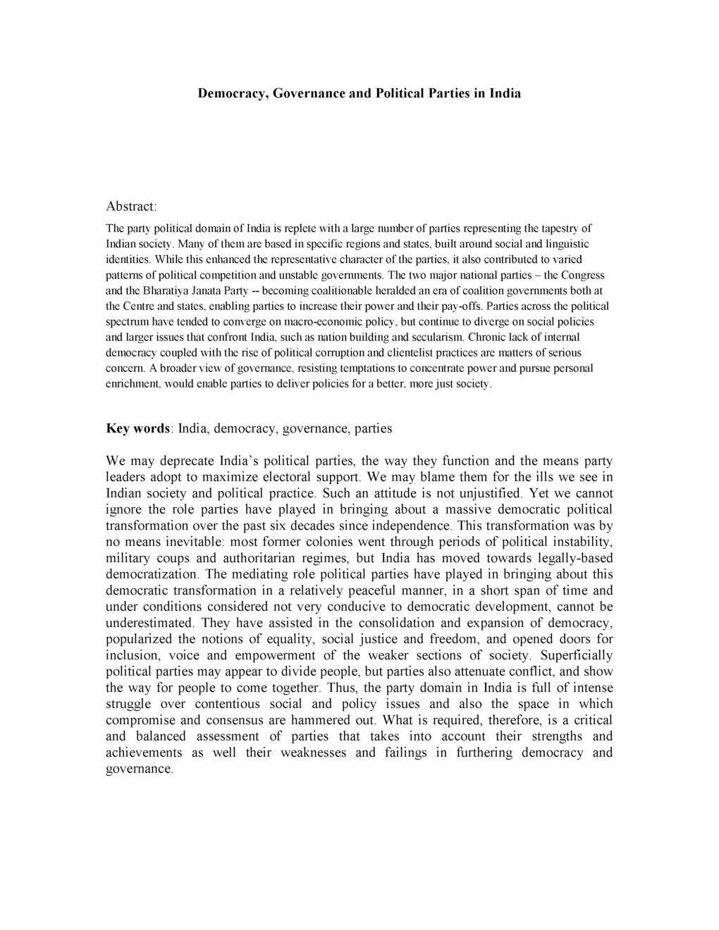 UGC NET Democracy Governance And Political Parties Study Material For Political Science - Page 2