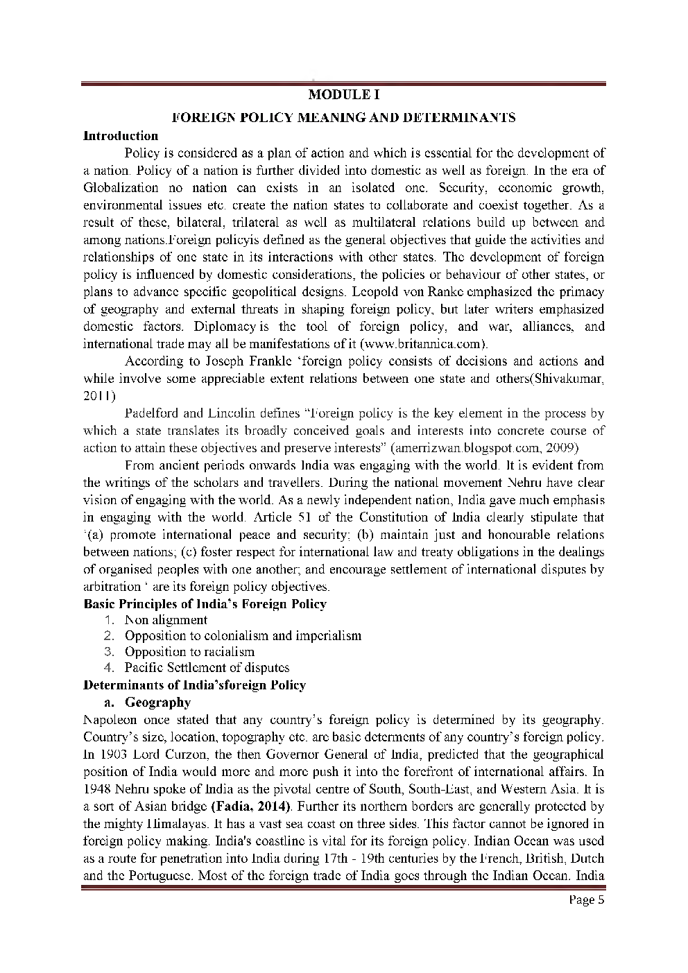 UGC NET India’s Foreign Policy Study Material For Political Science - Page 2