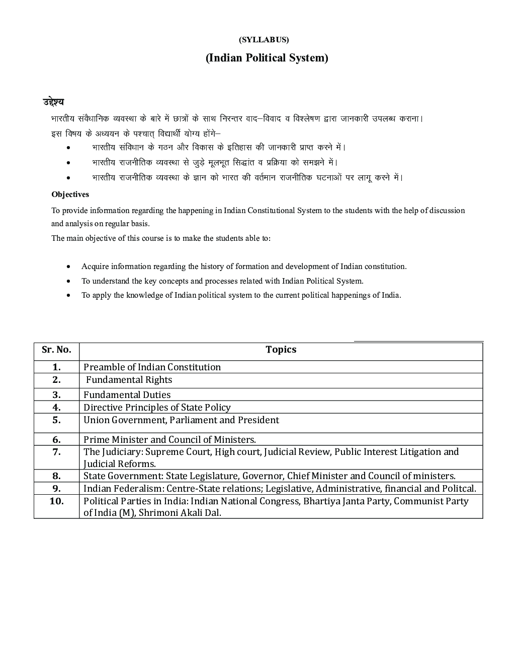 यू.जी.सी.नेट भारत में राजनितिक संस्थाए एवं राजनितिक प्रक्रियाएँ स्टडी मटेरियल राजनीती शास्त्र - Page 2