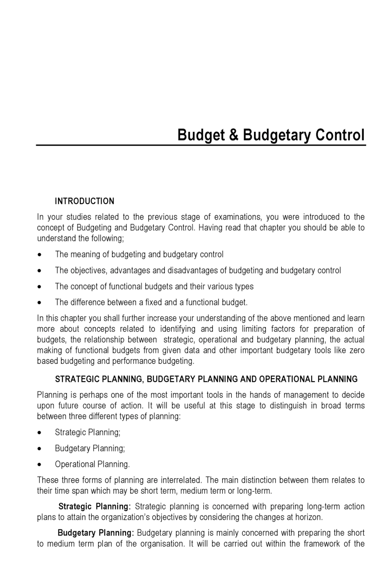 UGC NET Budget And Budgetary Control Study Material For Management - Page 2
