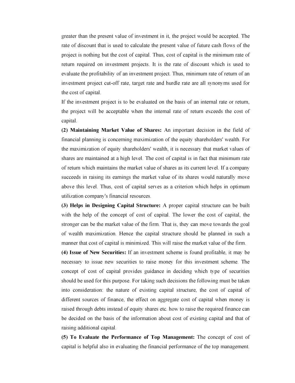 UGC NET Cost Of Capital Study Material For Management - Page 3