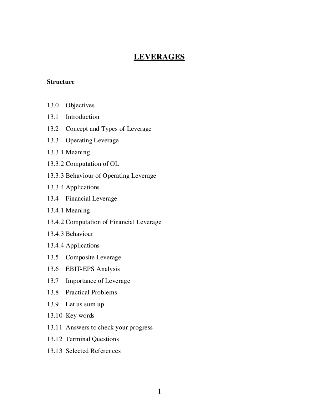 UGC NET Leverages Study Material For Management - Page 2