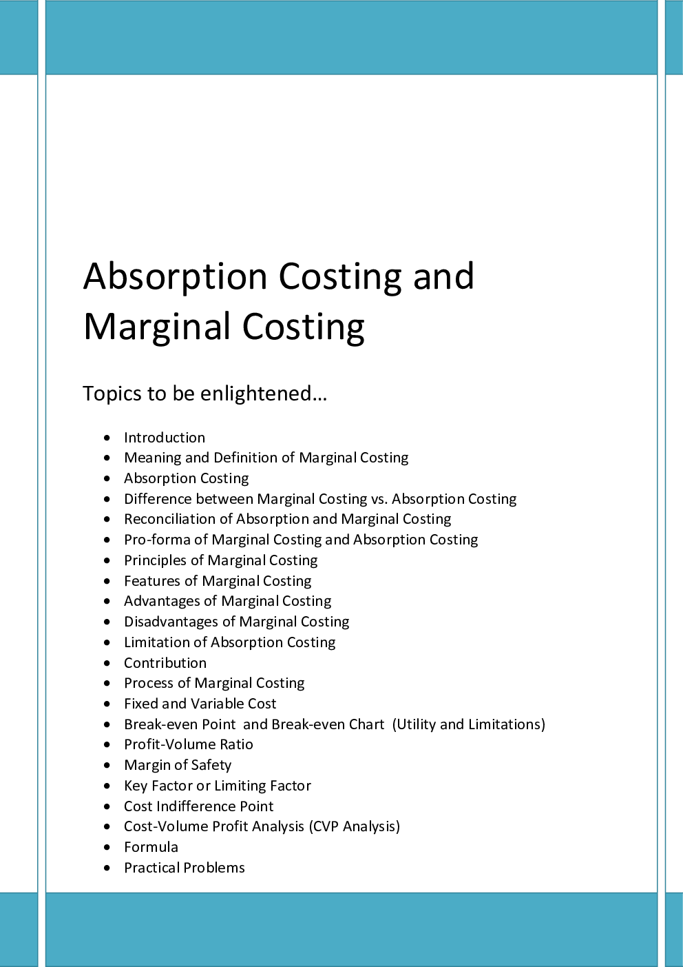 UGC NET Marginal Costing Study Material For Management - Page 2