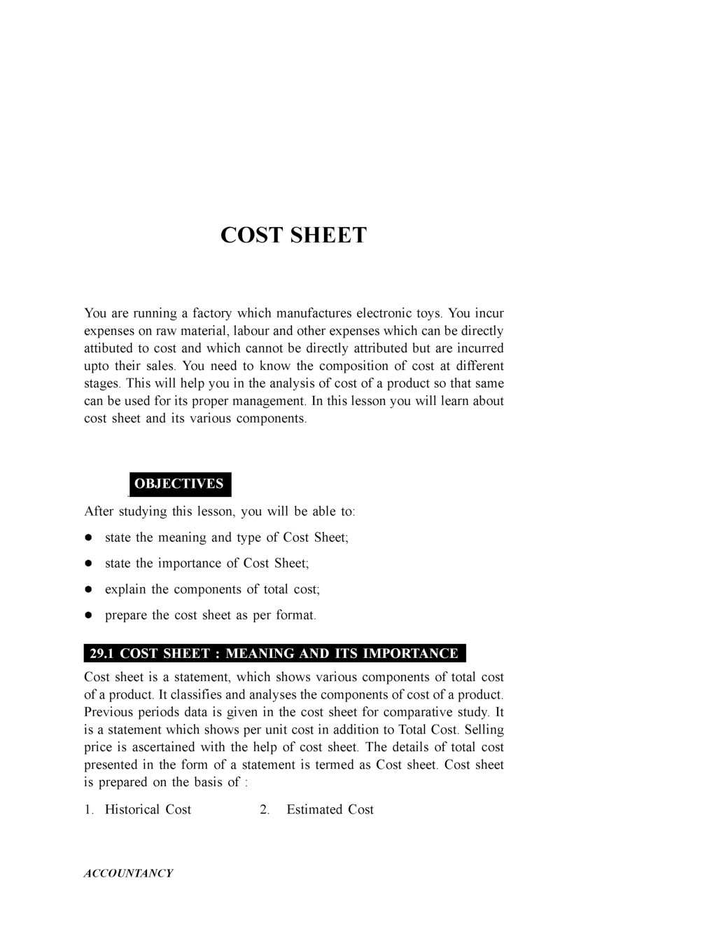 UGC NET Preparation Of Cost Sheet Study Material For Management - Page 2