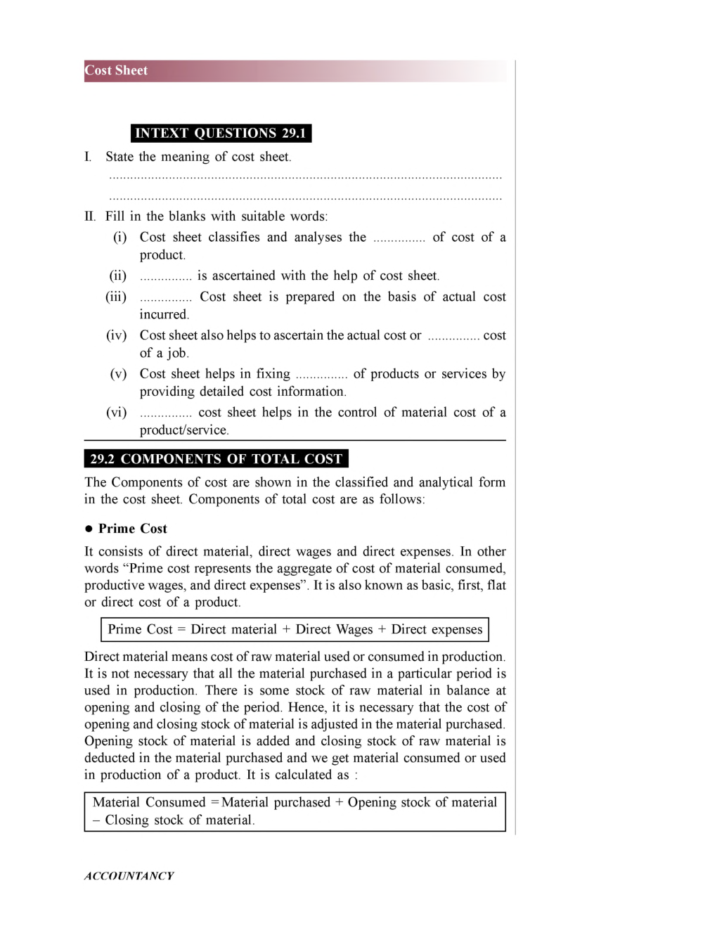UGC NET Preparation Of Cost Sheet Study Material For Management - Page 4