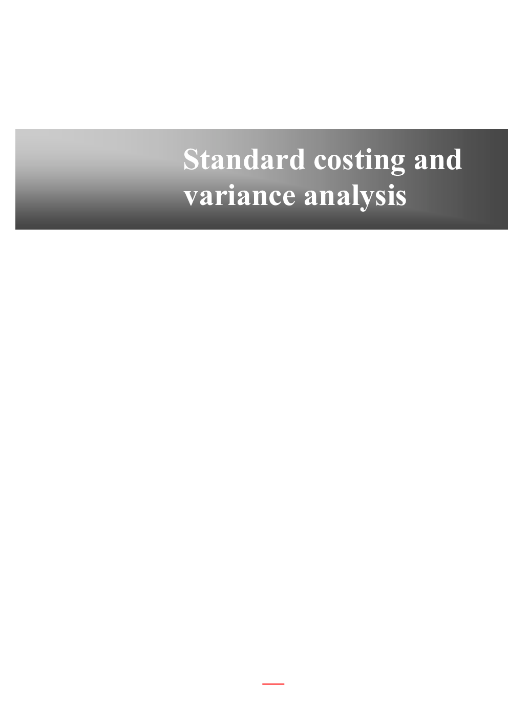 UGC NET Standard Costing & Variance Analysis Study Material For Management - Page 2