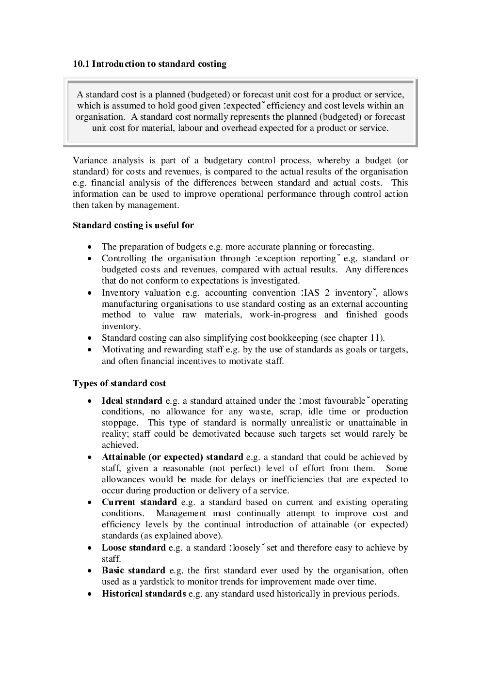 UGC NET Standard Costing & Variance Analysis Study Material For Management - Page 3