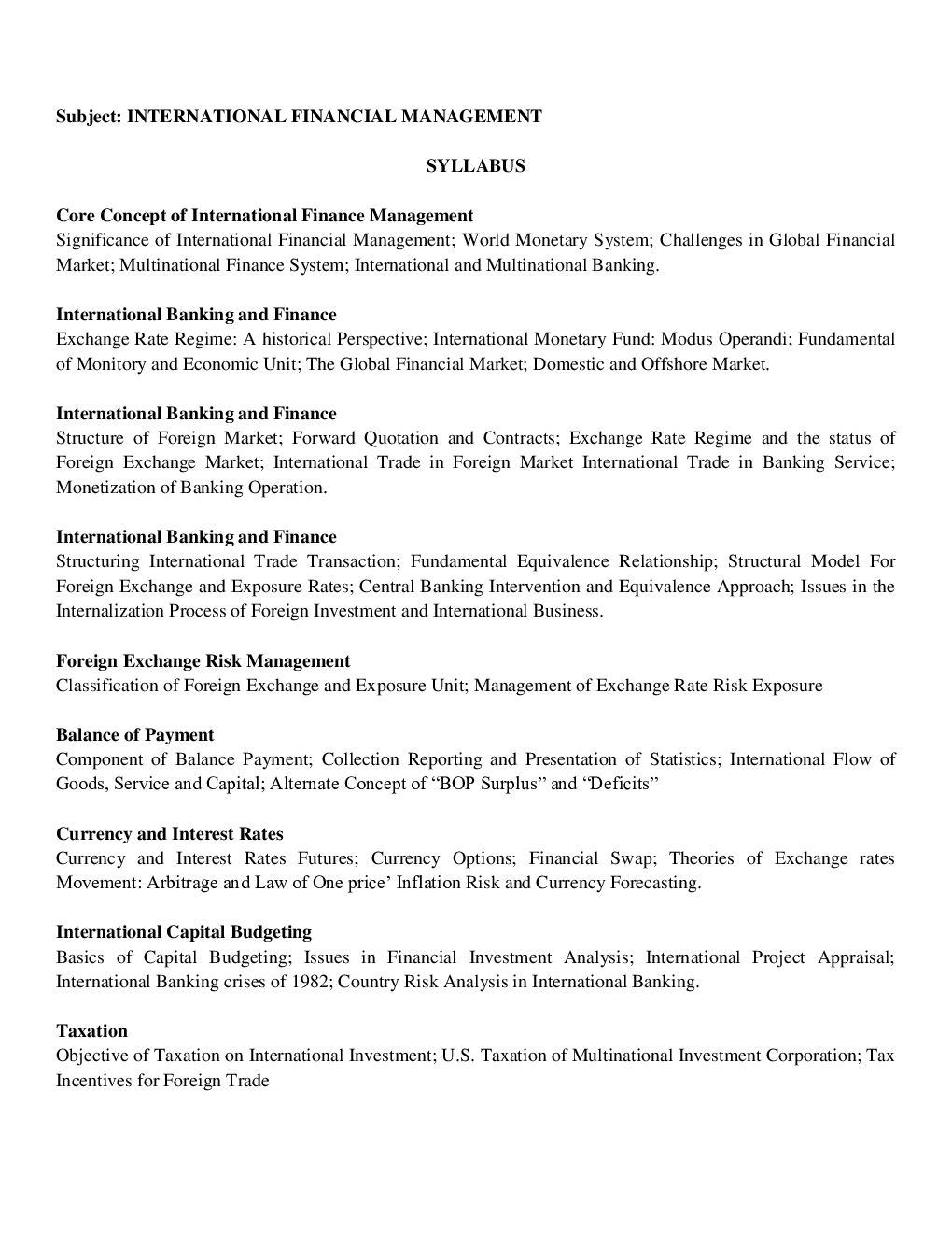 UGC NET International Financial Management Study Material For Management - Page 2