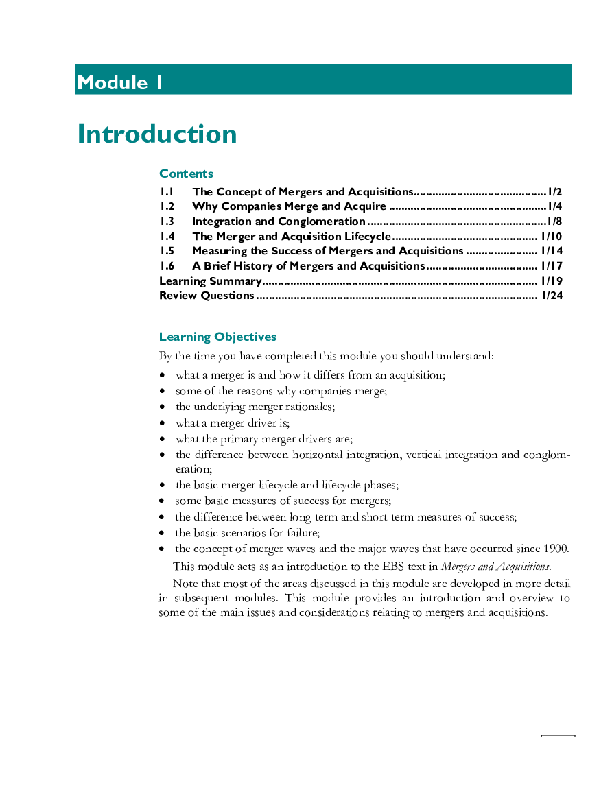 UGC NET Mergers Acquisitions Course Taster Study Material For Management - Page 2