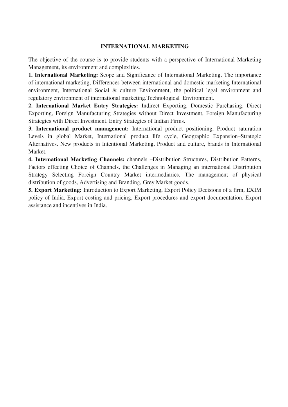 UGC NET International Marketing Study Material For Management - Page 3