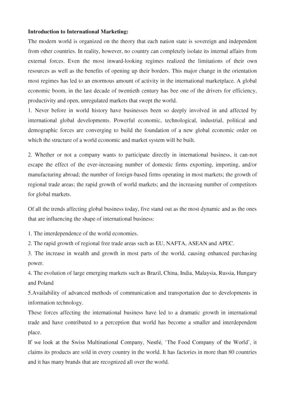 UGC NET International Marketing Study Material For Management - Page 5