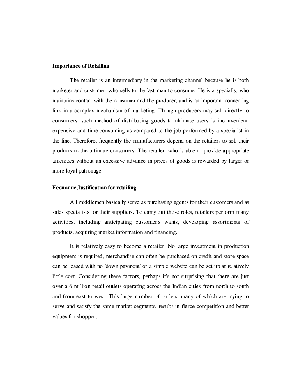 UGC NET Retail Marketing Study Material For Management - Page 3