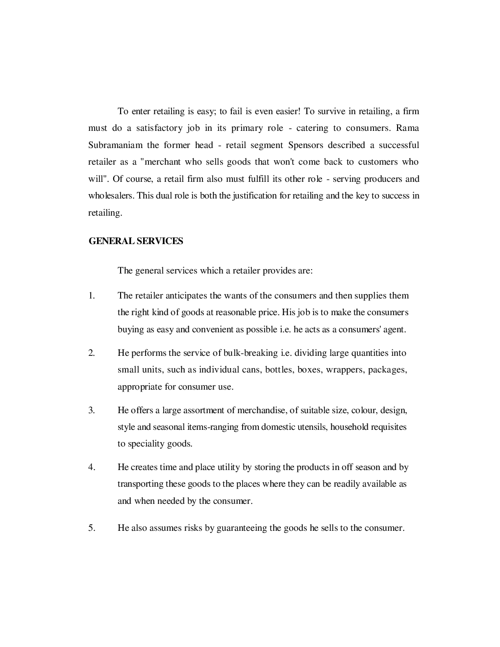 UGC NET Retail Marketing Study Material For Management - Page 4