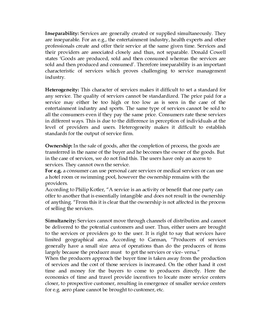 UGC NET Service Marketing  Study Guide For Management - Page 4