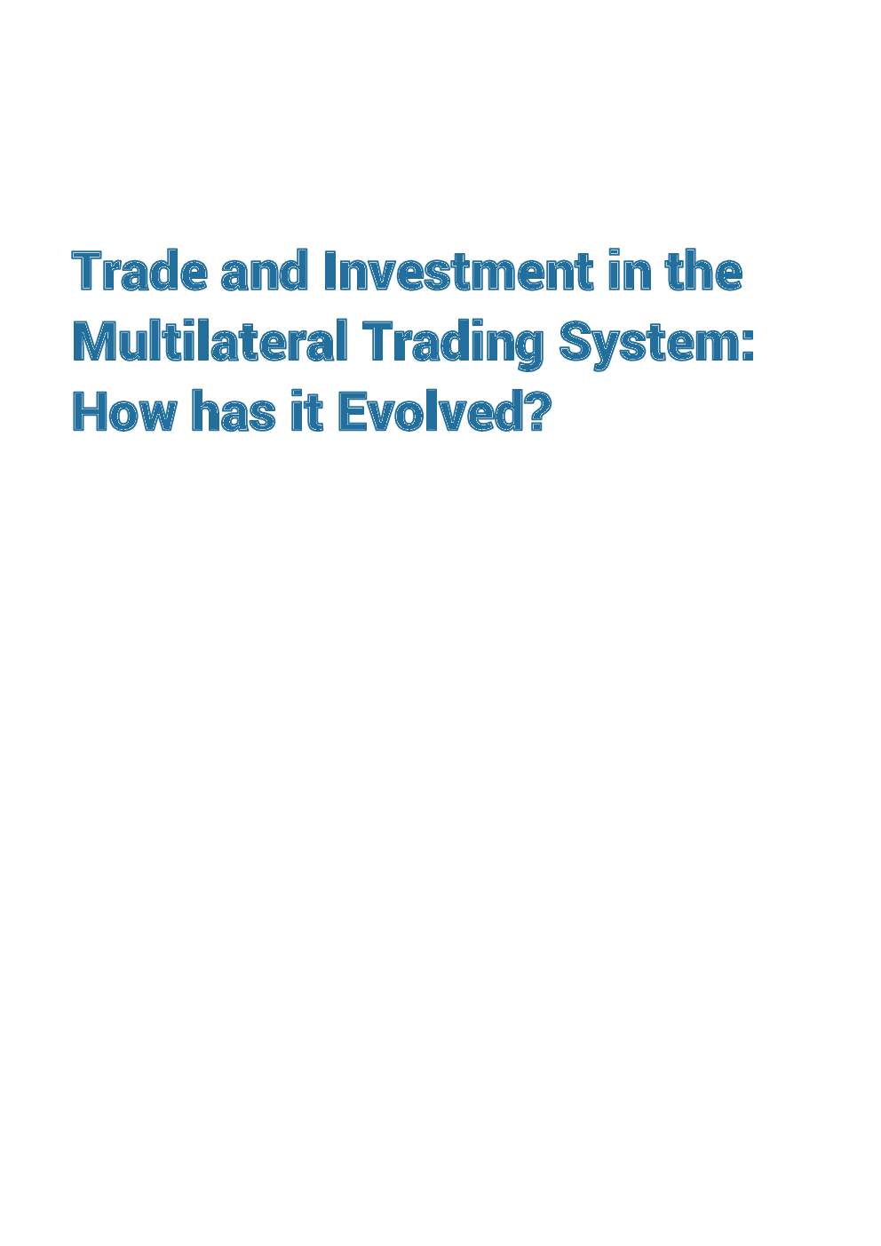 UGC NET Trade And Investment In The Multilateral Trading System Study Material For Management - Page 2
