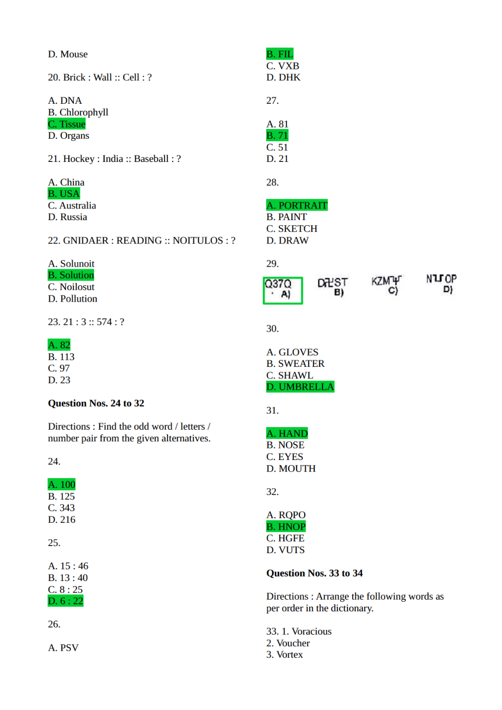 SSC CHSL 2015 Previous Year Question Paper With Answer Paper-3 - Page 4