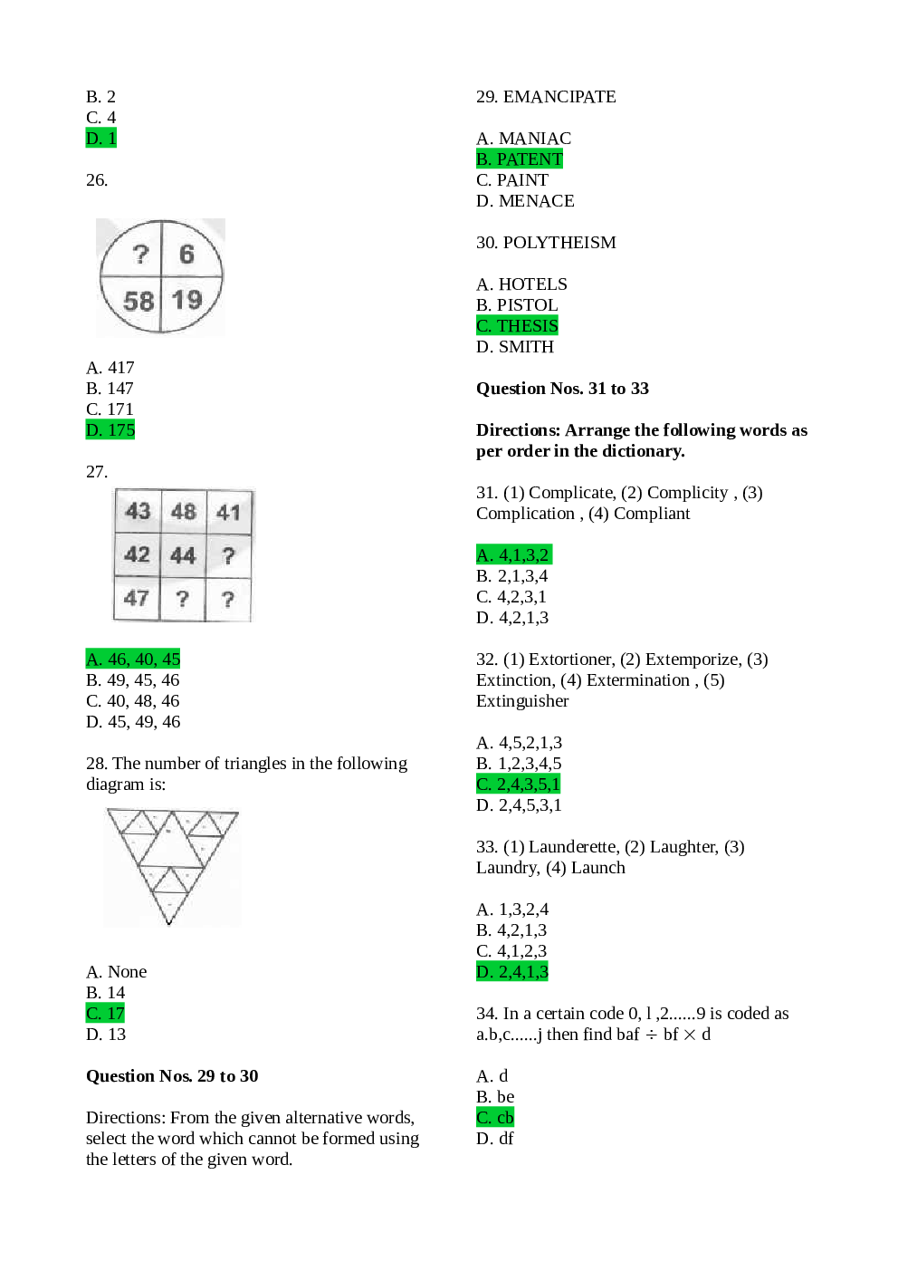 SSC CHSL 2015 Previous Year Question Paper With Answer Paper-4 - Page 4