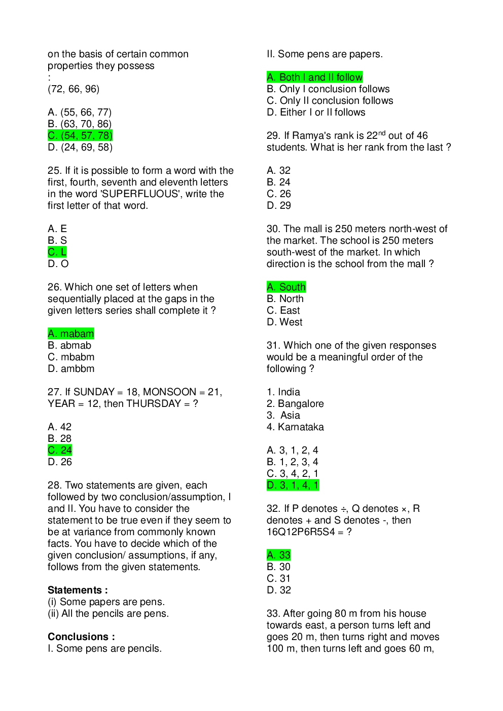 SSC CHSL 2015 Previous Year Question Paper With Answer Paper-5 - Page 4