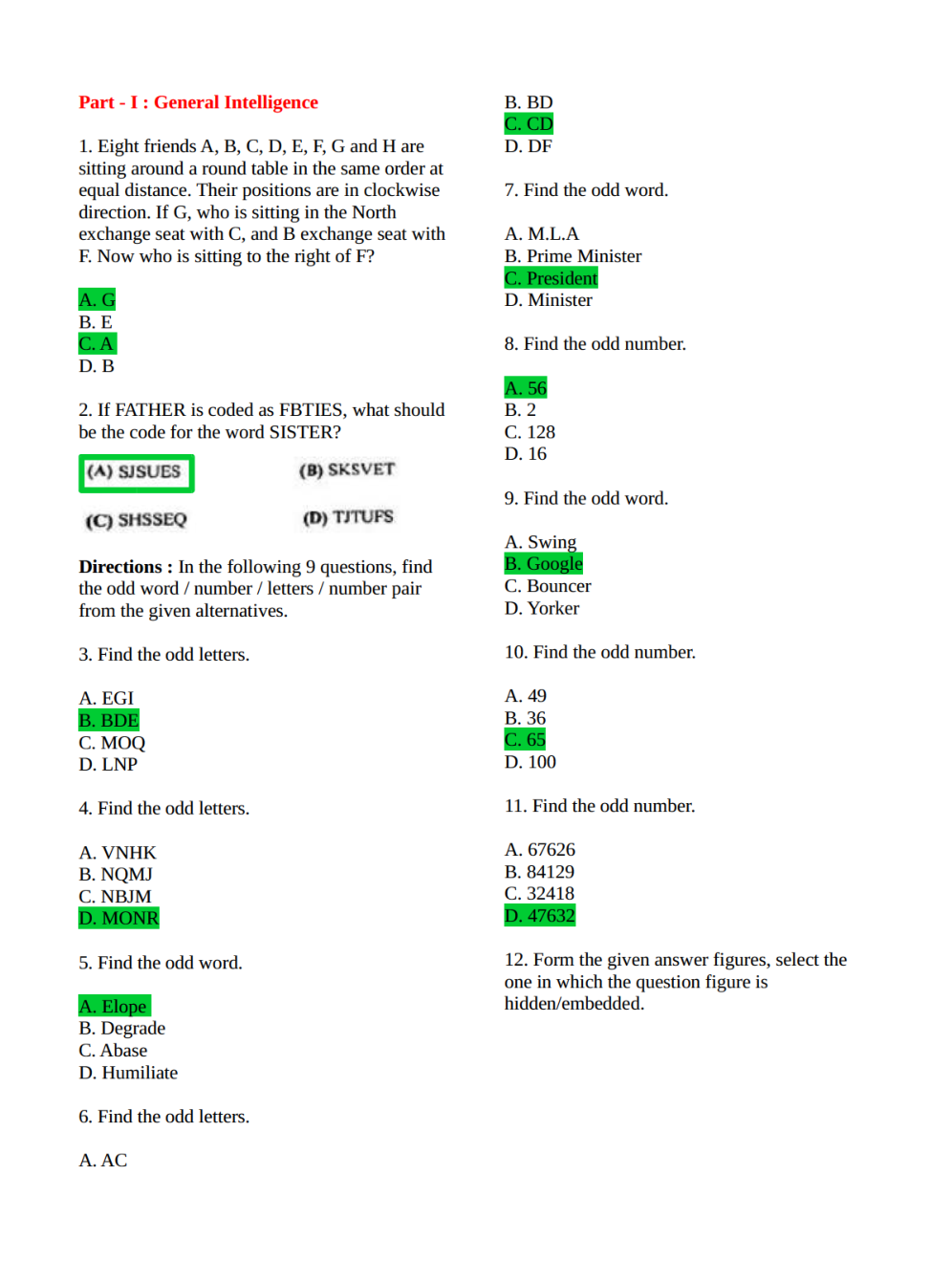SSC CHSL 2015 Previous Year Question Paper With Answer Paper-8 - Page 2