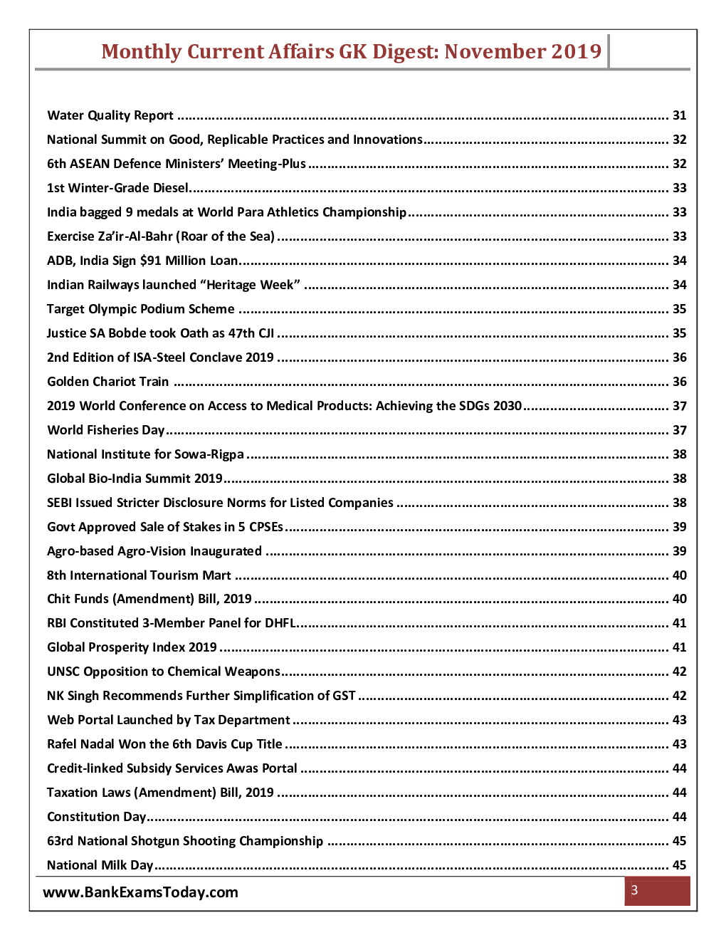 GK And Current  Affairs November 2019 - Page 4