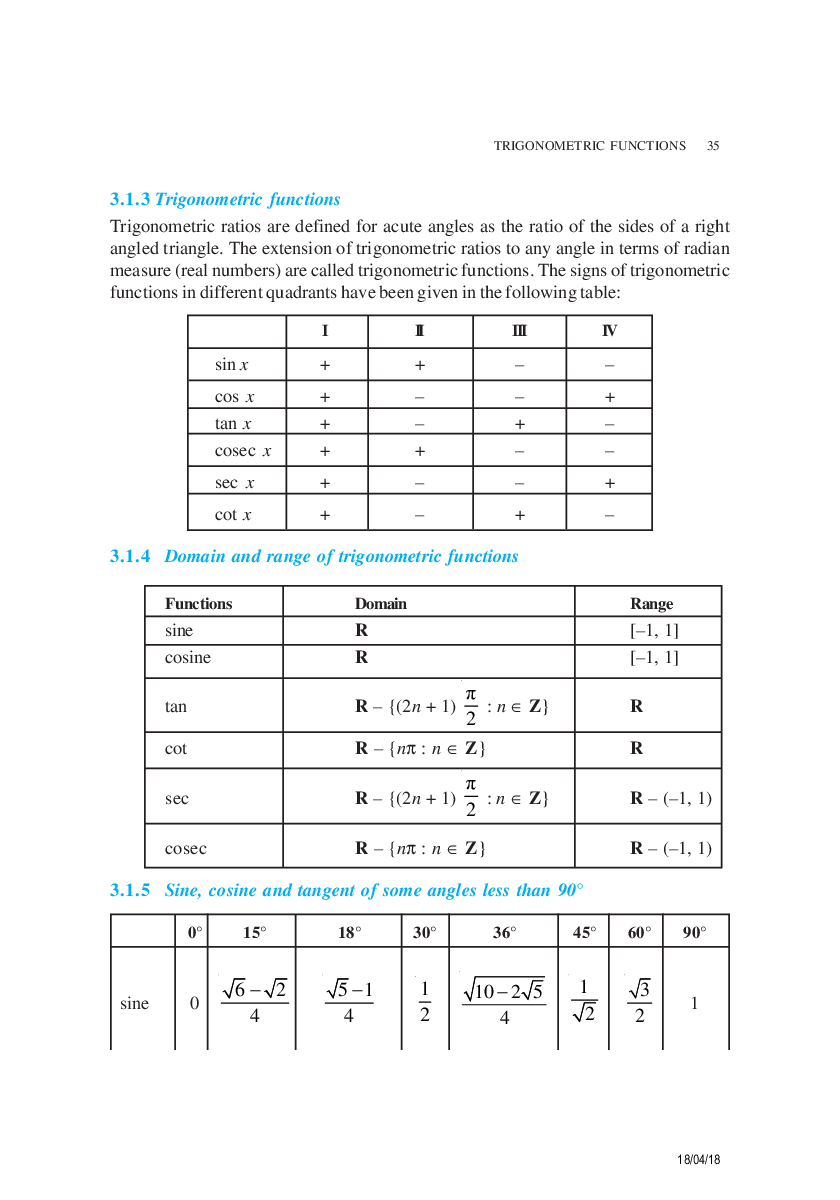 SSC CHSL Study Material for  Trigonometry - Page 3