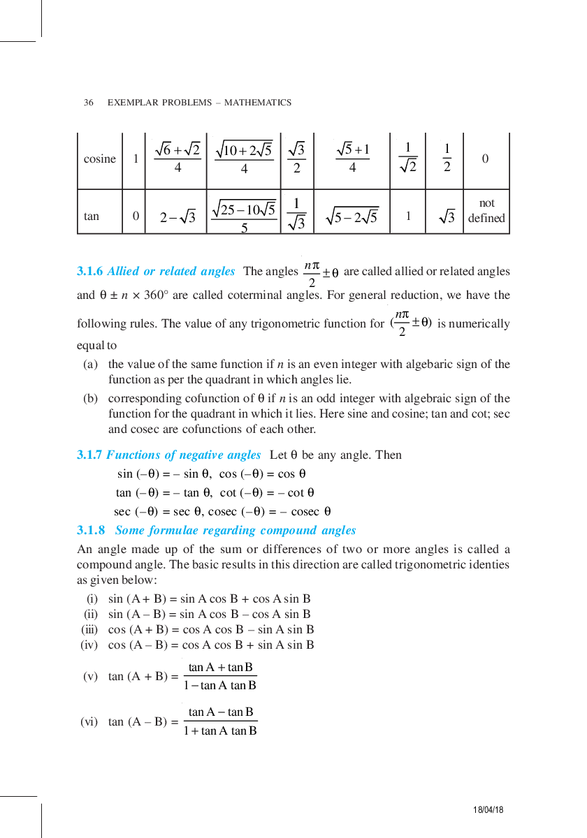SSC CHSL Study Material for  Trigonometry - Page 4