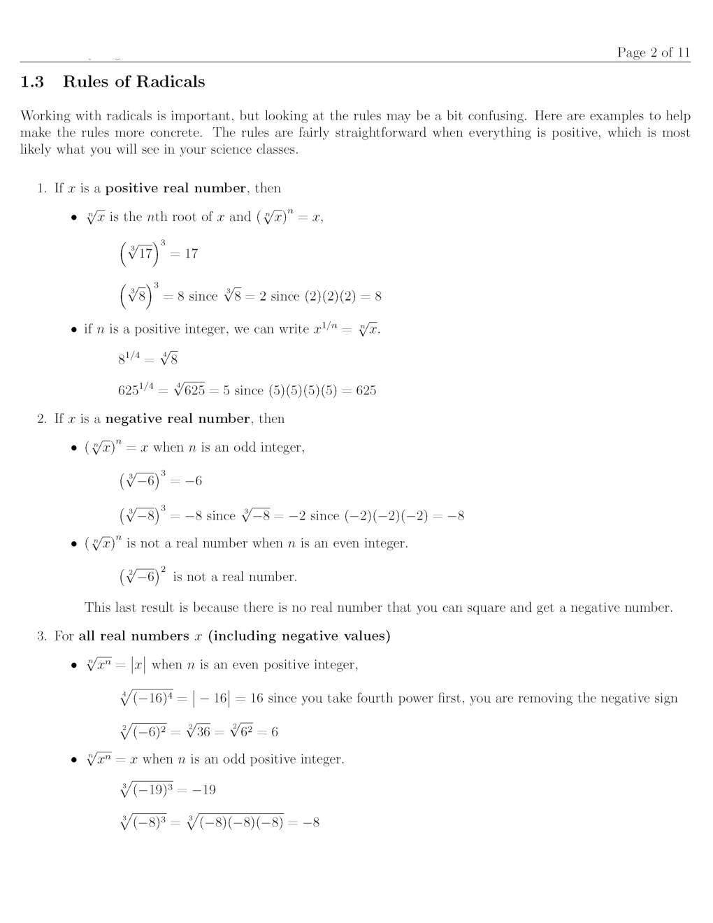Sainik School Maths Study Material For Class 9 - Page 3