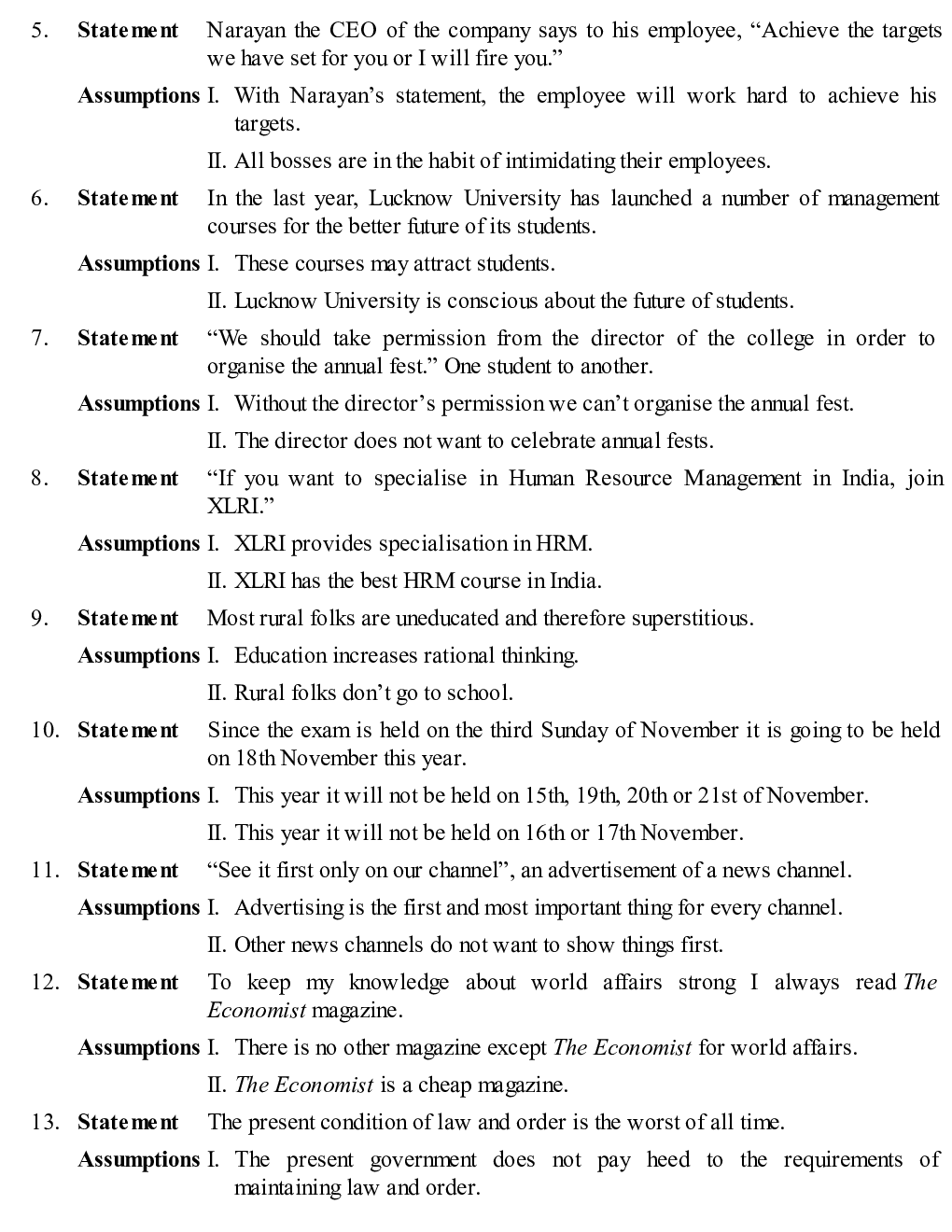 Assumption, Assertion And Reasonss & Visual Resoning For SNAP EXAM - Page 5