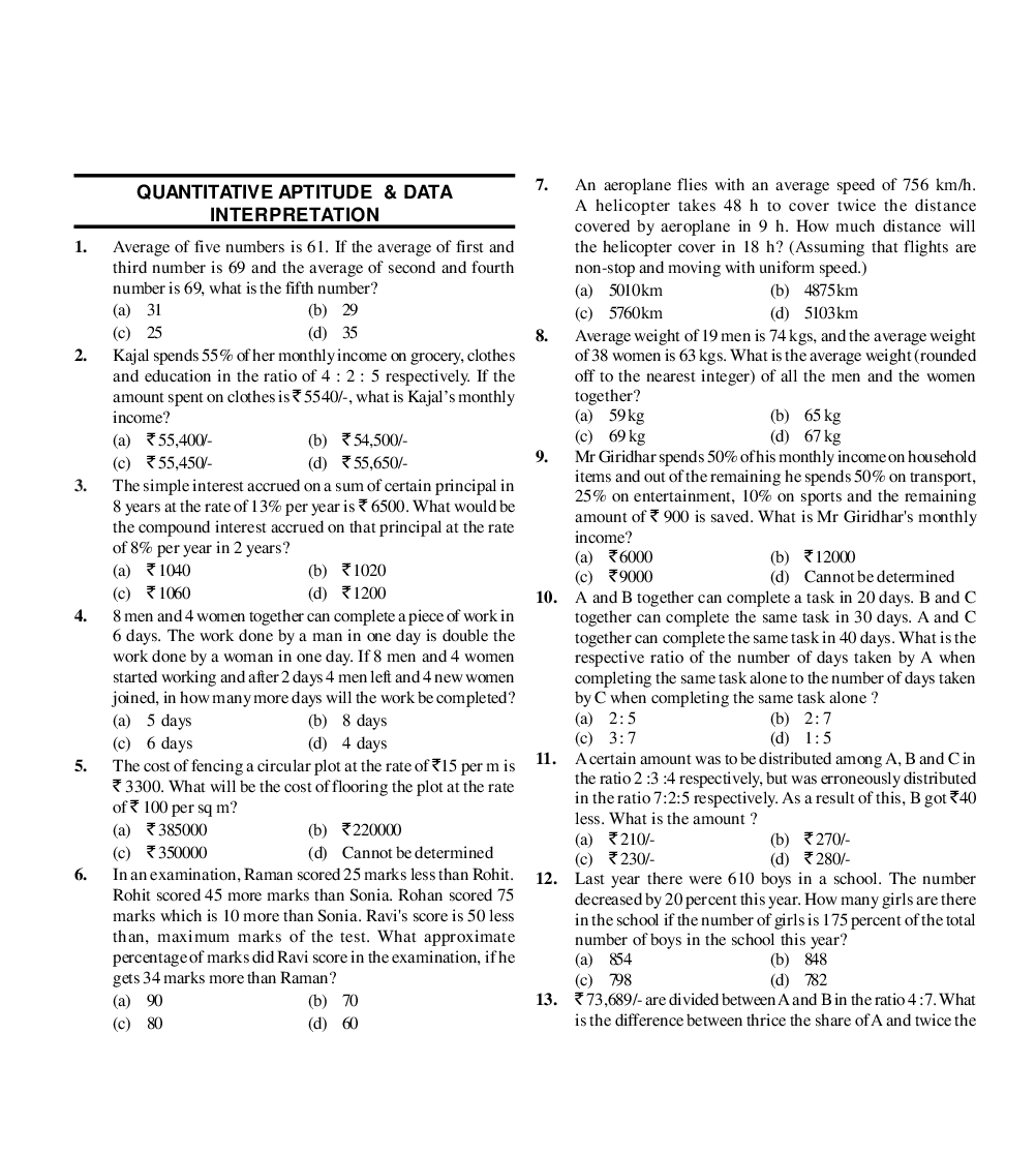 SNAP Question Papers with Answer 2013 - Page 2