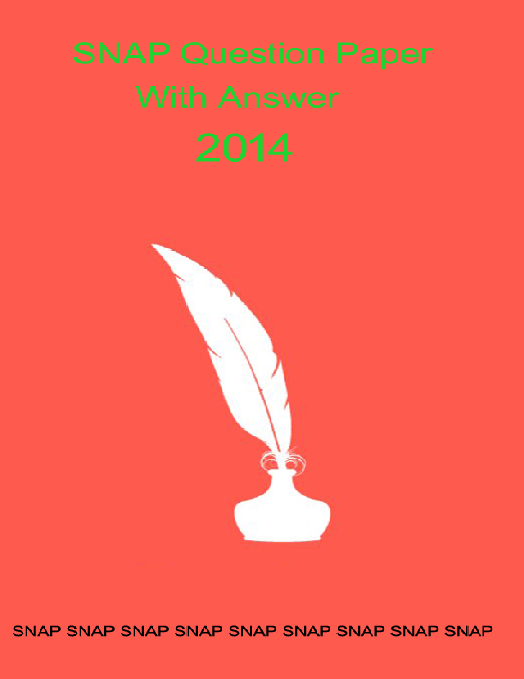 SNAP Question Papers with Answer 2014 - Page 1